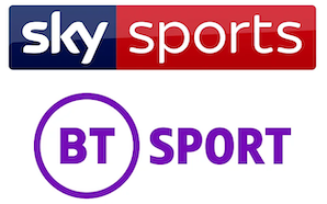 Sky Sports and BT Sport at The Angel, Purton